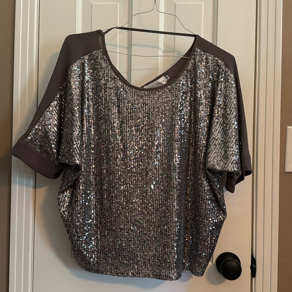 The Pants Store Sparkly Top NWT